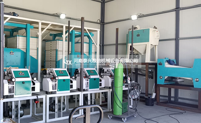 塞浦路斯30噸面粉機械安裝中